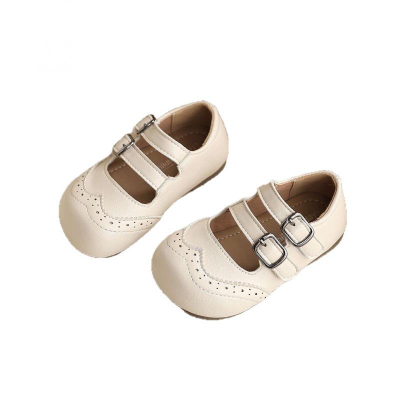 Anti-slip Shoes - New Style Girls' Retro Shoes with Soft Sole - Learning Step Single Shoes