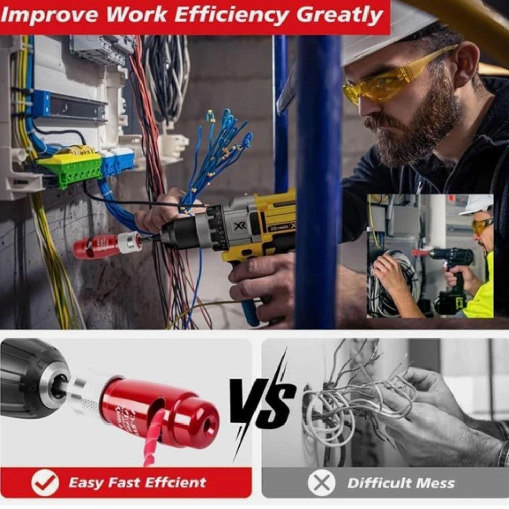 Waterproof Cable Stripping Tool Set Portable Twister Kit Wire Stripper Kit  for Electric Drill