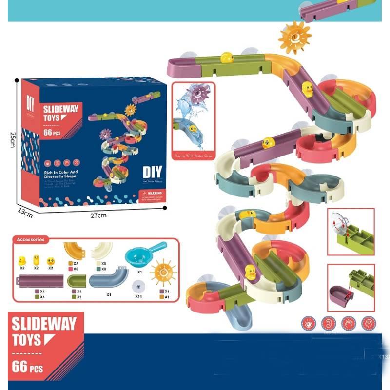 Fun Duck Bathroom Diy Water Track Toy For Kids