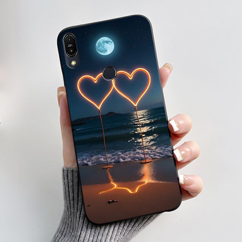 For Asus Zenfone Max Pro M1 ZB602KL ZB601KL X00TD / Max M1 ZB555KL X00PD Case Rabbit Cartoon Animals Black Soft Silicone Cover