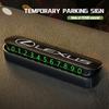 ABS Car Temporary Parking Card Phone Number Plate Auto Accessories For Lexus UX250h RX450h RX300 GX470 CT200h RX400h NX300h