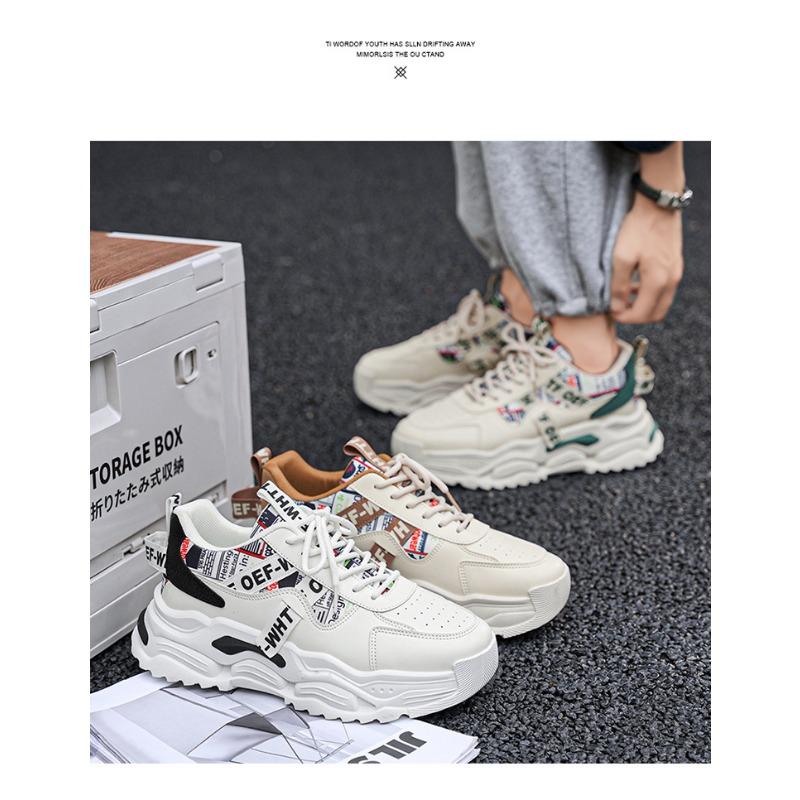 Men S Summer Breathable Casual Running Sneakers Thick Sole Dad Shoes