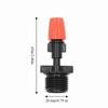 50pcs Easy To Install Misting Nozzle POM Water Spray Nozzle Water Spray Head  Seedling Cultivation