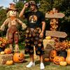 Men's Casual Loose Fit Printed Drawstring Cropped Cargo Pants with Large Pockets