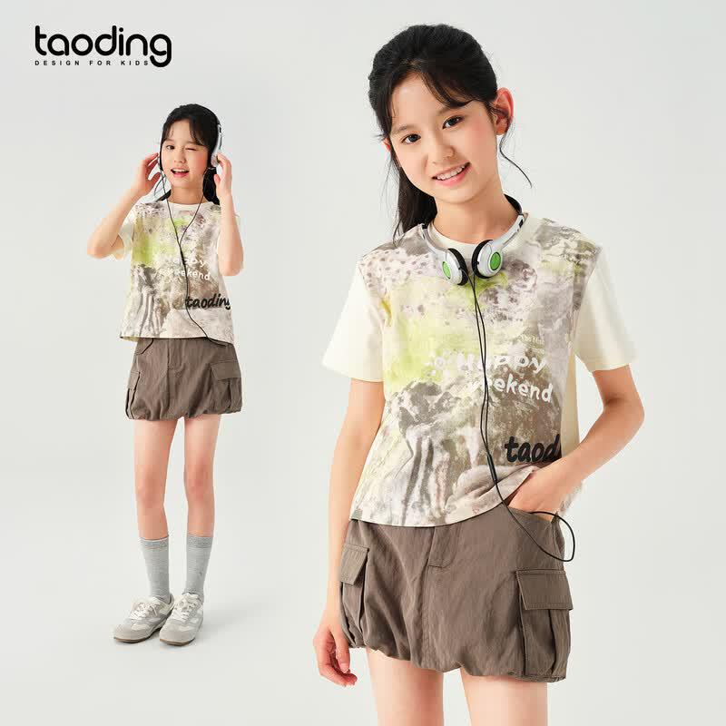 

Girls Stylish Summer Short Sleeve T-Shirt 130