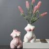 Creative Body Vase Indoor Home Decoration Ornaments Ceramic Hydroponic Vase Plant Pot Gardening Supplies