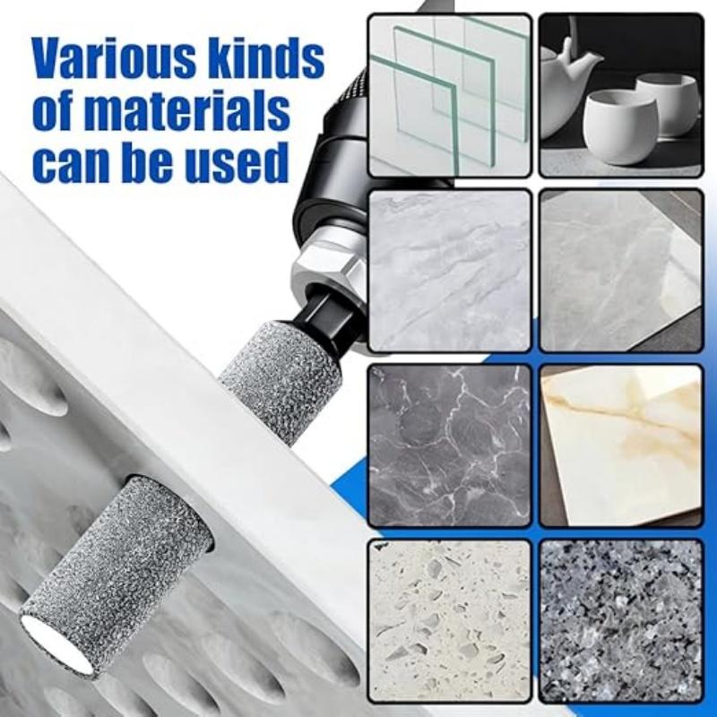 Wiertła diamentowe - 5/6/8/10/12/14/16mm, trzpień sześciokątny 1/4 cala, diamentowe wiertło rdzeniowe do ceramiki, granitu, płytek, szkła, marmuru, cegły itp.