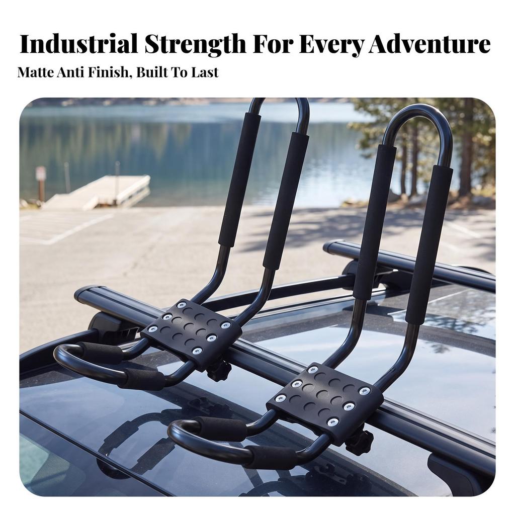 Kayak Rack with Mounting Hardware Padded Carrier Safeguarding for Kayakers