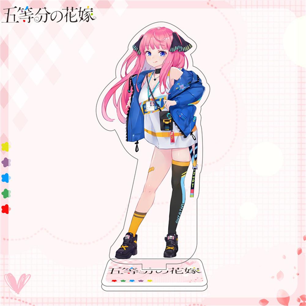 10PCS Charm Anime The Quintessential Quintuplets Nakano Acrylic Stand Model Cosplay Characters Ornament  Accessories Goods Gifts