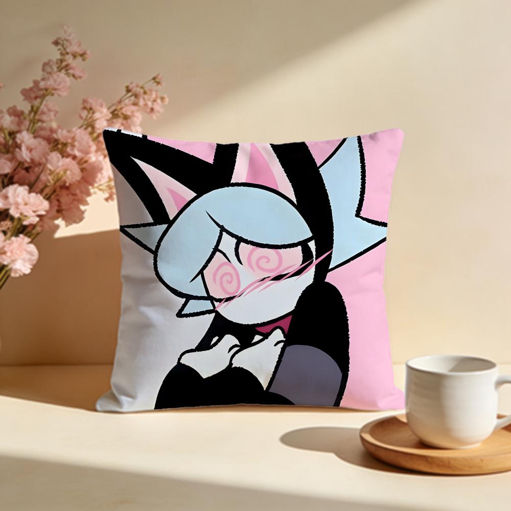 Stylish PPsycho Cutiesiou Cushion Cover Stylish Washable Pillow Cover Ideal for Couch Bedroom Car Decoration