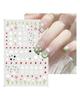 Water Nail Decal and Sticker Flower Leaf Tree Green Simple Summer Slider for Manicure Nail Art Watermark Tips