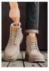 Men's Waterproof Non-Slip Yellow Martin Boots - High-Top, All-Match, Large Size, Autumn & Winter Korean Style Work Shoes