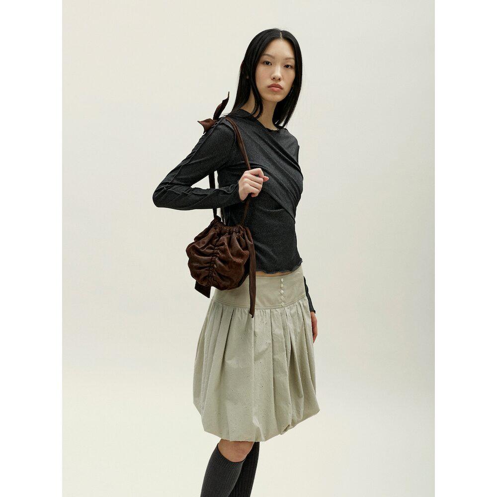 Anggae Mini Ball Bag Brown
