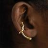 New Gothic Stereo Conch Marine Texture Ancient Copper Stud Earrings for Men Women Hallowmas Punk Zircon Vacation Accessory Gift