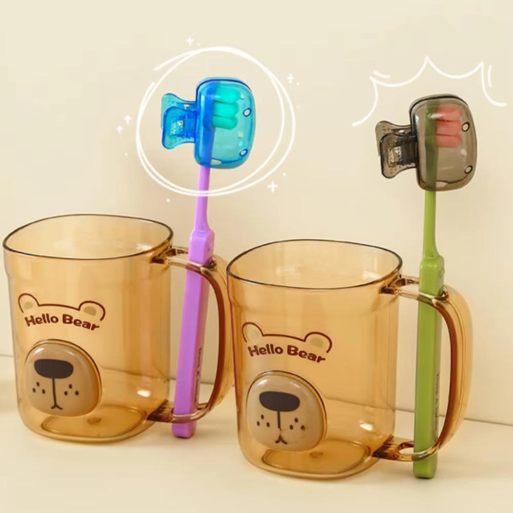 2/4/6pcs Travel Toothbrush Head Covers Random Toothbrush Protector Cap Portable Plastic Storage Clips For Bathroom Accessories