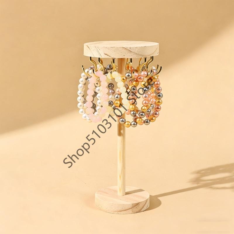 Jewelry Display Holder Necklace Earrings Bracelets Display Stand Desktop Jewelry Storage Rack With Hooks