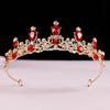 Elegantní barevná tiara koruna ženy dívky párty svatební princezna svatební koruna vlasové šperky