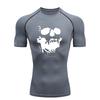 Skeleton Men's Sports T-Shirt Training Gym Jogging Running Workout Compression Rashgard Tops Tee Quick Dry Short Sleeve T Shirt