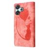 For Xiaomi Redmi 13 4G/13 5G Case Heart Cat Folding Stand PU Leather Phone Cover