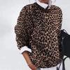 Women's Fashion Casual Spring Autumn Flower Pattern Print Long Sleeve O-Neck Blouses & Shirts