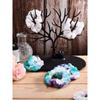 Girls Elastic Hair Ties White Scrunchies for Tie-dye Hair Ropes DIY Hair Scrunchies Soft Rubber Bands Hair Suppliess