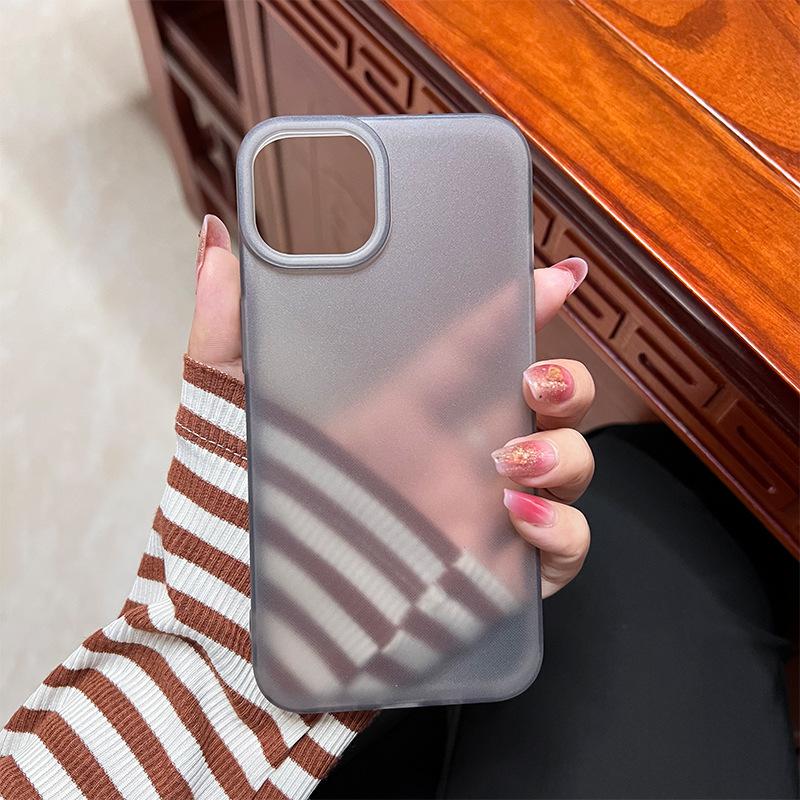 

Frosted Large Holes Suitable for Apple 16Pro Mobile Phone Case Simple Iphone13/14 White Holes 15 Soft Shell iPhone 7Plus/8Plus