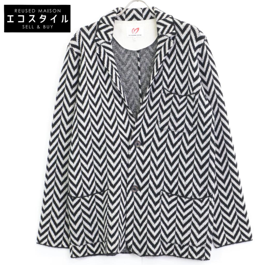 MASTER BUNNY EDITION Black and white wool jacket Jacket 6 Black x whiteUsed