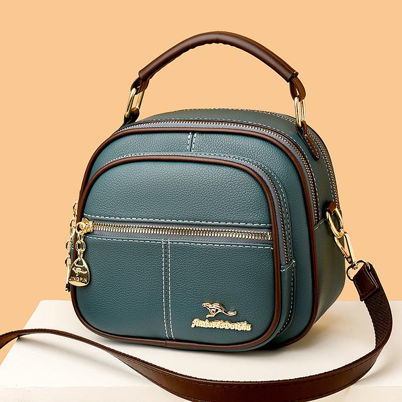 

Ретро Шик Многослойная Сумка Через Плечо: Высококлассная, Универсальная, Трендовая, Вместительная сумка кроссбоди синий