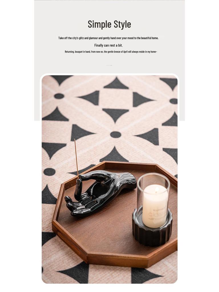 Romantic Ceramic Incense Holder: Creative Desktop Ornament and Gift
