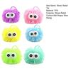 Cartoon Sausage Mouth Stress Ball Anxiety Relief Snowflake Long Hairs Big Eyes Ball Fidget Toy Hand Exercise Relaxation Ball with Hanging Ring