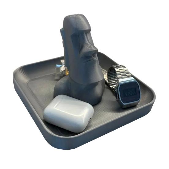 

Тримач для окулярів у вигляді статуї Моаї 3D-друкована підставка для дисплея окулярів Настільна прикраса Тримач для сонцезахисних окулярів Стійка для демонстрації окулярів