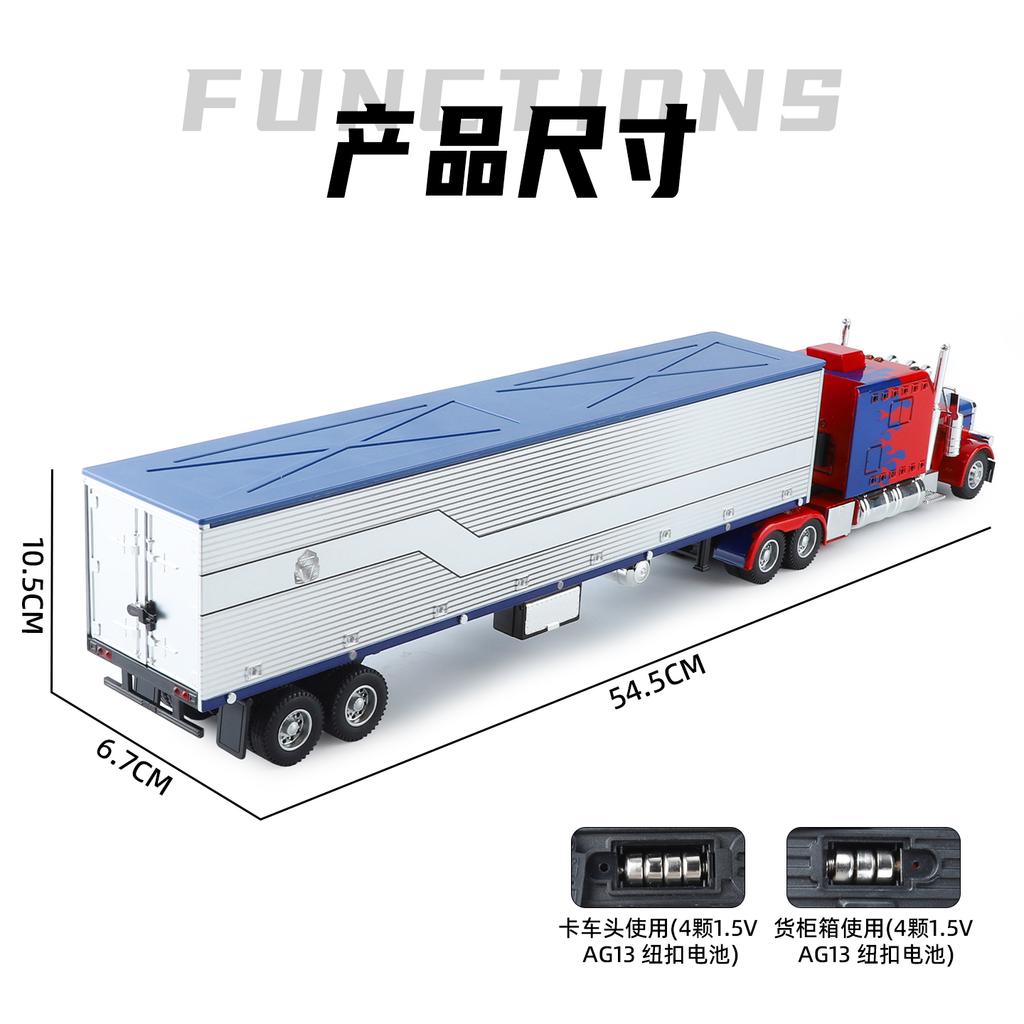1:24 Peterbilt 389 Semi Truck Tractor Trailer Alloy Metal Diecast Model Car Home Trendy & Desktop Display Ornament Birthday Gift
