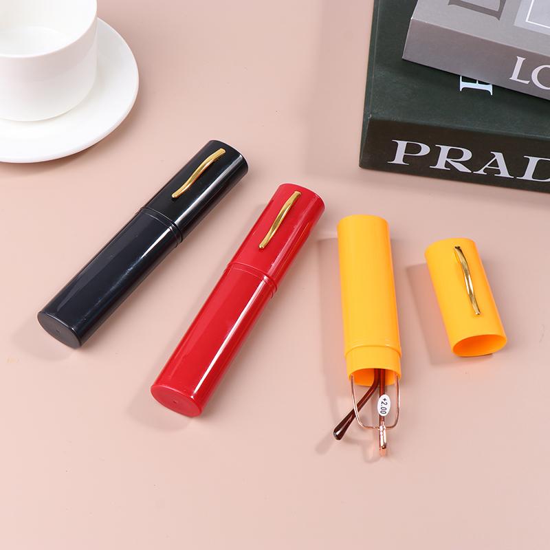 Элегантные портативные мини-очки для чтения с металлической оправой для ручек — фото 4