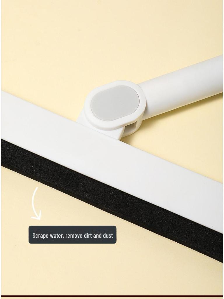 110AAC Abnehmbare Bodenkratzerbürste mit langem Griff zur Reinigung von Badezimmer und Küche