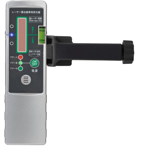 Compatible with Firecore green laser levels (HV-5G, FGL-441E, F98T-4GE), this laser receiver features a buzzer, a holder, and a bubble tube. FD10G is