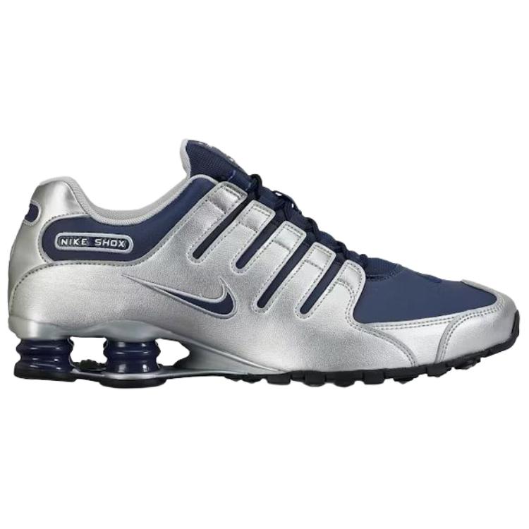 Nike Shox NZ Series Running Shoes Men's Silver Blue 378341-402