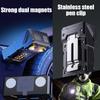 Mini Outdoor Flashlight Head Rotatable Work Light Keychain Light Burst Bright Dual Light Source