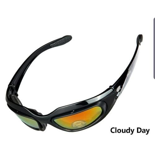 AiO JAPAN Daisy C5 Polarized Military Sunglasses, Set of 4, Shooting Glasses, Airsoft, Outdoor, UV Protection