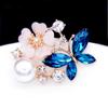High-Grade Pearl Flower Brooch Scarf Pin for Women and Men