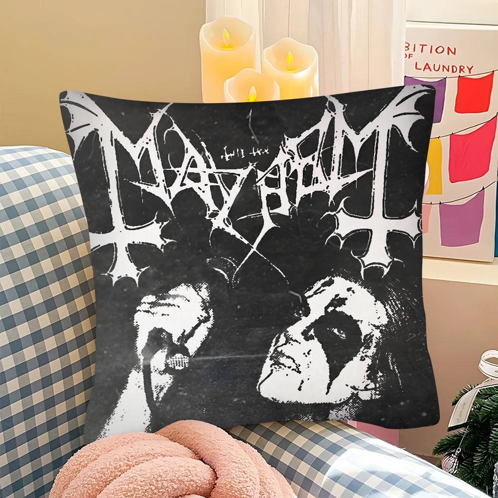 Mayhem Pillow Case Square Pillow Bedroom Sofa Leisure Comfort Cushion Car Living Room Home Decoration