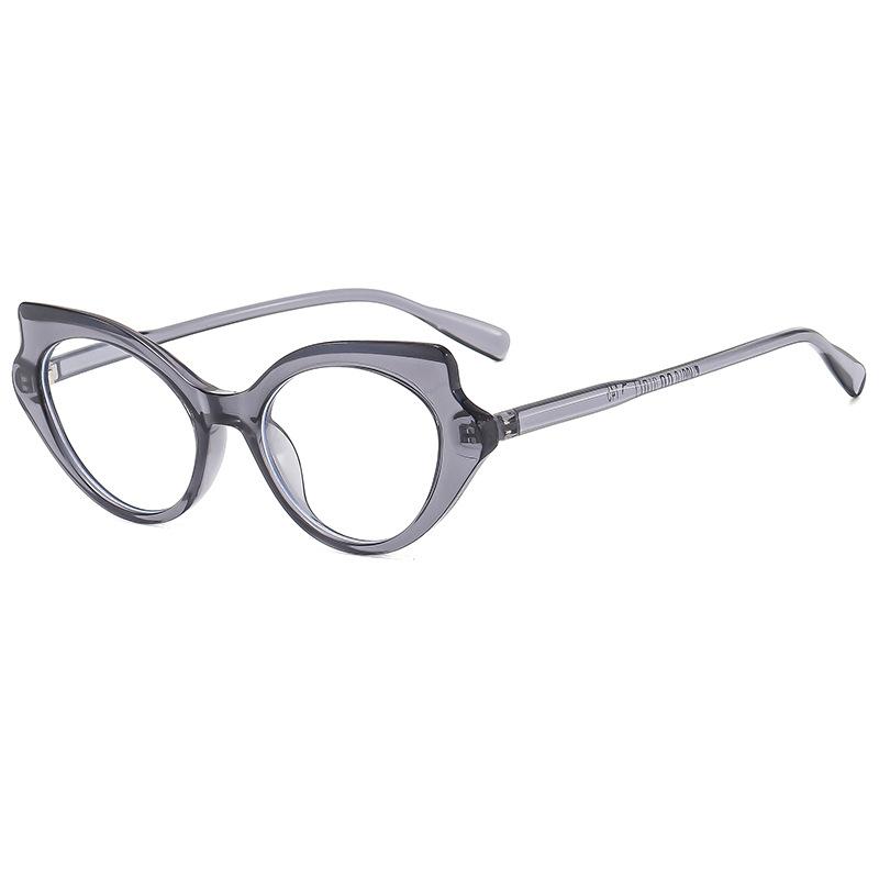 New Cat Eye Glasses for Women Fashionable Anti Blue Light Decoration Casual Eyeglass Retro Transparent Computer Eyewear