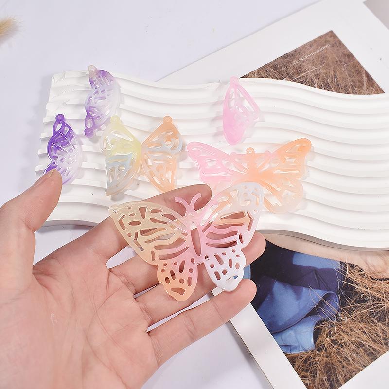 Butterfly Pendant Epoxy Resin Mold Earring Casting Silicone Mould for DIY Keychain Necklace Craft Jewelry Making Supplies