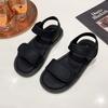 Sandals Girl New Summer Fairy Style Fashion Thick-soled Flat-soled Soft-soled Velcro Roman Shoes