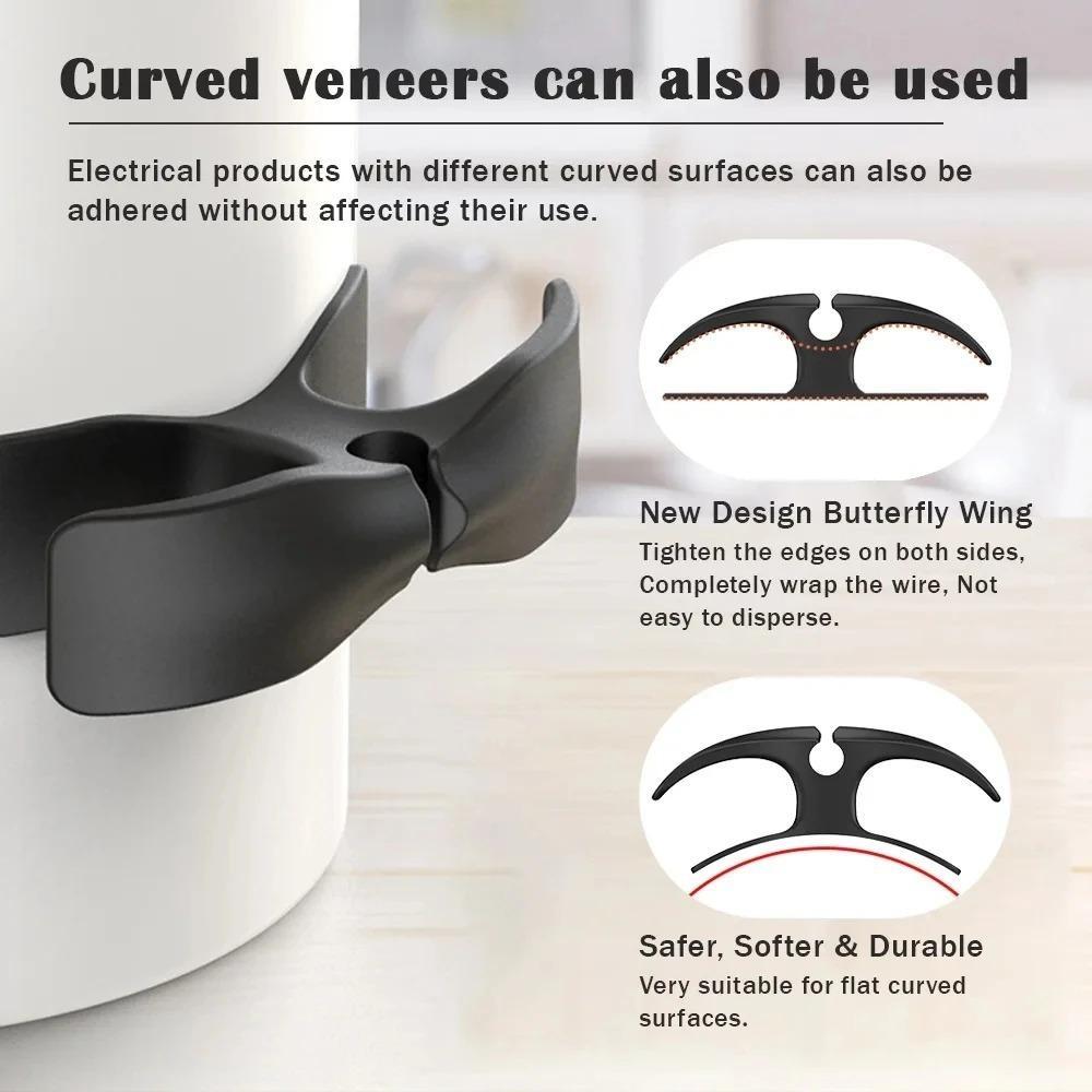 3 buc organizator de cablu pentru electrocasnice de bucătărie, suport pentru înfășurarea cablului, înfășurare cablu, lipire, mixer, cafetieră, friteuză cu aer, gestionare a cablurilor