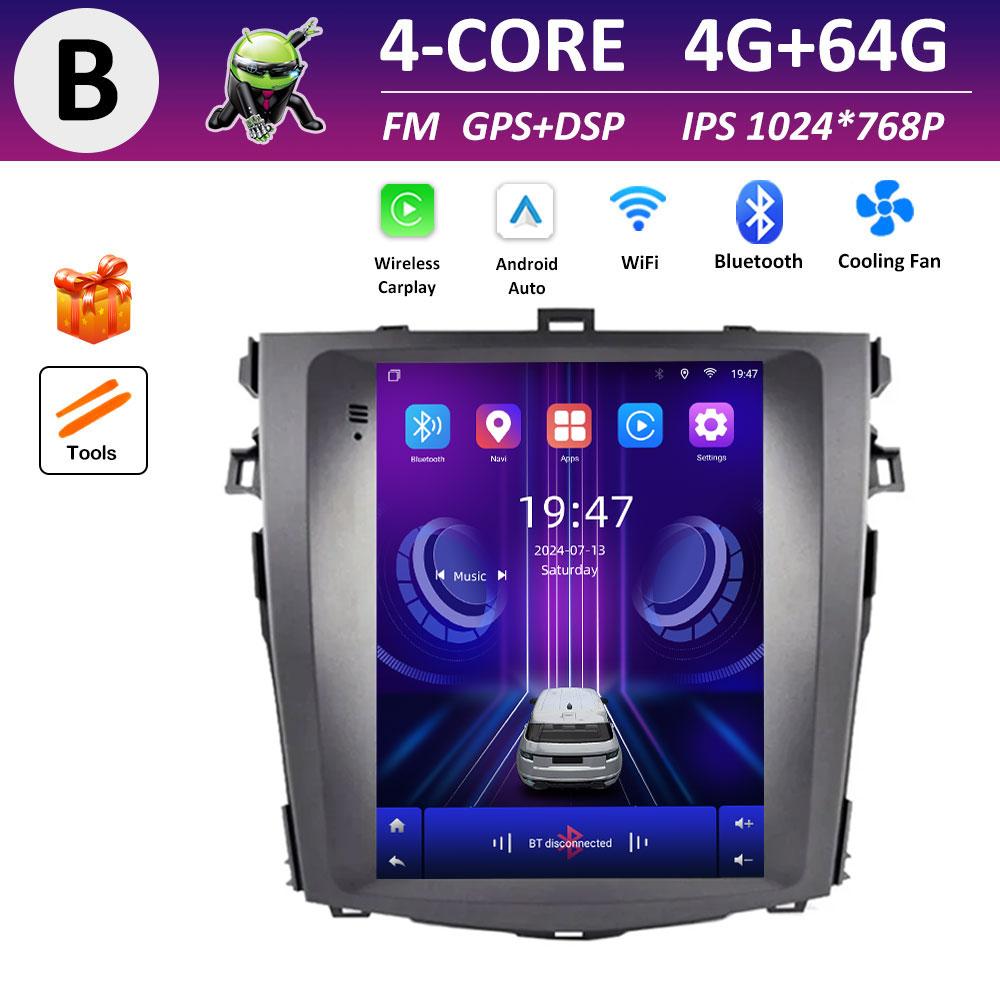 Autoradio DSP Stereo Car Video for Toyota Corolla E140 E150 2007 2008 2009 2010 - 2013 Radio Player Android Smart System No 2din