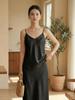 Damen-Set aus französischer Maulbeerseide: Camisole & Langer Rock - Frühjahrs-/Sommer-Mode