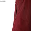 ZANZEA Women Casual V-Neck Elegant Sleeveless A-line Dress