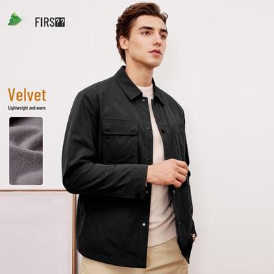 FirsFirs Herren-Jacke mit Fleecefutter für den Weg zur Arbeit