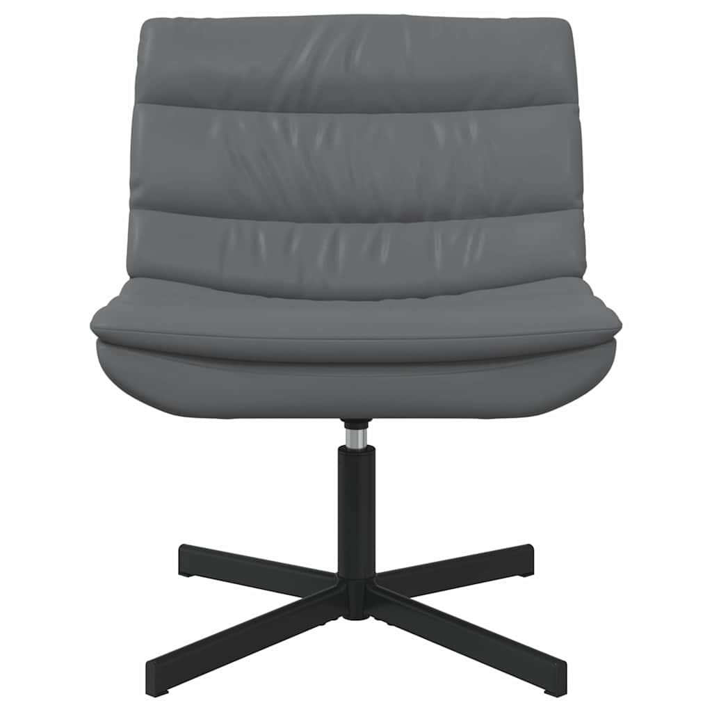Swivel Chair Gray 63 x 75 x 76 cm PU