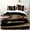Anaheim Ducks 3-teiliges Set Perfekt für das Schlafzimmer Bequemes Bettwäsche-Set enthält einen Bettbezug und zwei Kissenbezüge Ideales Geburtstags- oder Weihnachtsgeschenk